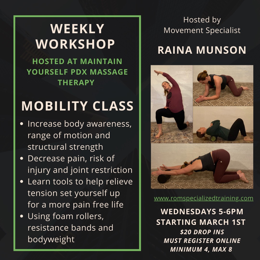 Weekly Workshop for Mobility.